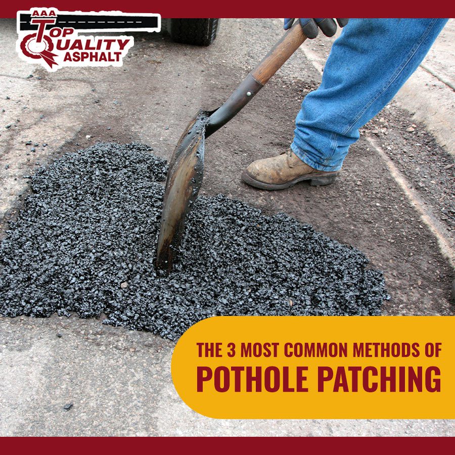 The 3 Most Common Methods of Pothole Patching